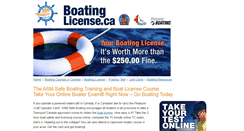 Desktop Screenshot of boatinglicense.ca